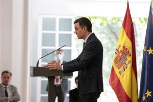 El presidente del Gobierno, Pedro Sánchez, interviene en la presentación del plan de impulso del turismo