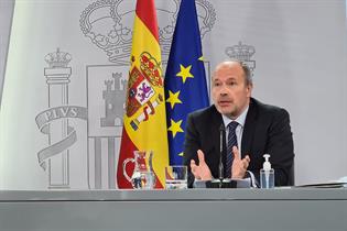 Juan Carlos Campo durante la rueda de prensa posterior al Consejo de Ministros