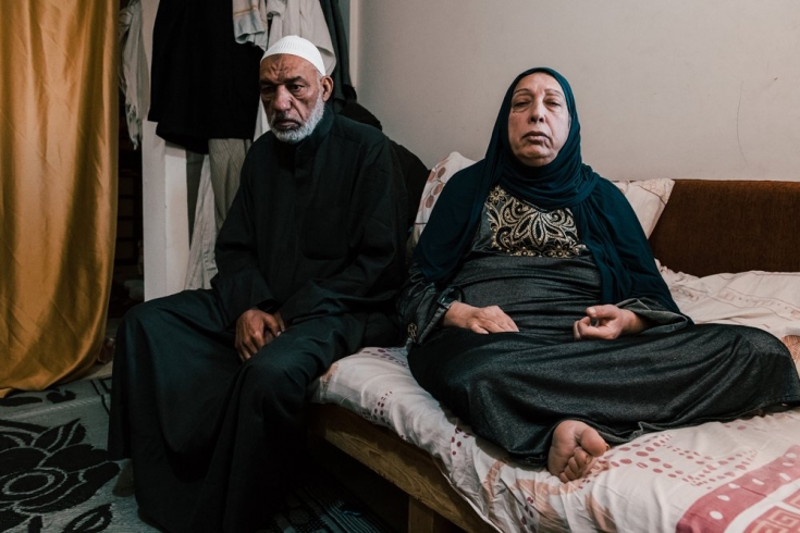 Hasna, de 57 años y Hassan, de 65, refugiados Sirios.