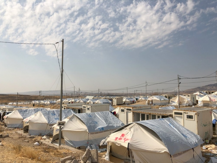 Campo de refugiados de Bardarash.