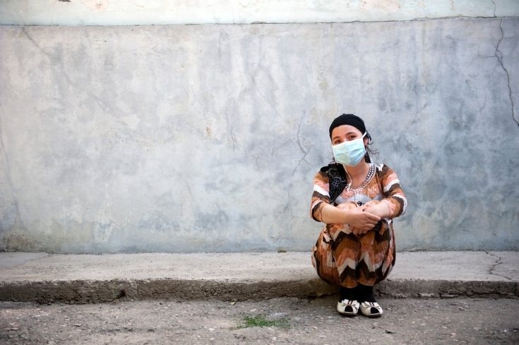 Sarbinos es una paciente en el hospital pediátrico de tuberculosis en Dushanbe, Tayikistán.