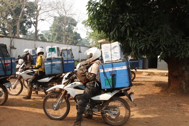 Intervención de sarampión en Bosobolo, norte de Ubangi, en la República Democrática del Congo