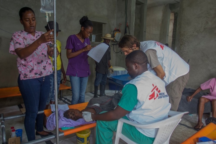 Centro de Tratamiento de Cólera en Port-à-Piment, Haití.