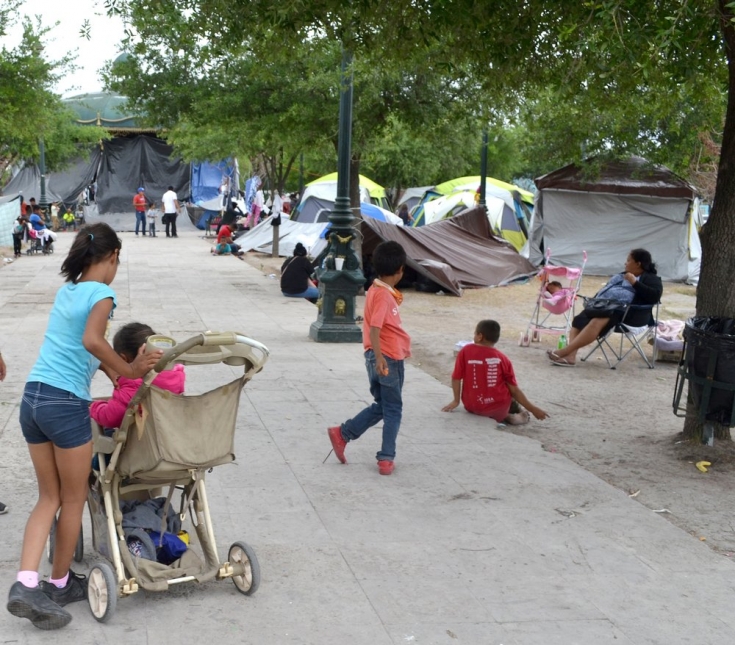 Migrantes y deportados en Reynosa y Matamoros, México