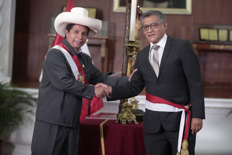 PERÚ: Presidente Pedro Castillo tomó juramento al nuevo ministro de Educación