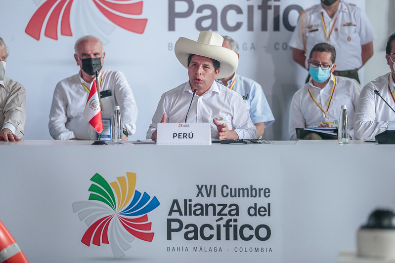 Presidente Castillo: XVI Cumbre de la Alianza del Pacífico agenda tema del desastre ecológico en mar peruano