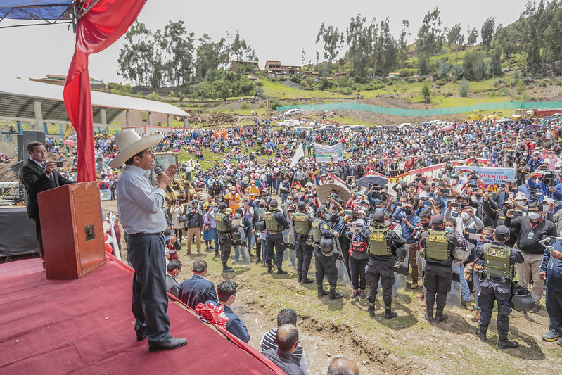 Presidente Castillo en Huari: gobernamos con transparencia y privilegiamos la salud y la educación del pueblo