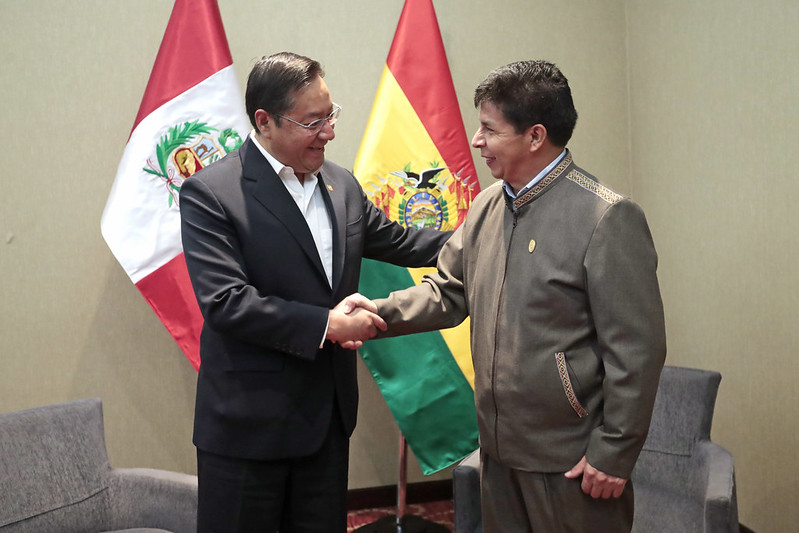 Presidente Castillo sostuvo encuentro con mandatario de Bolivia
