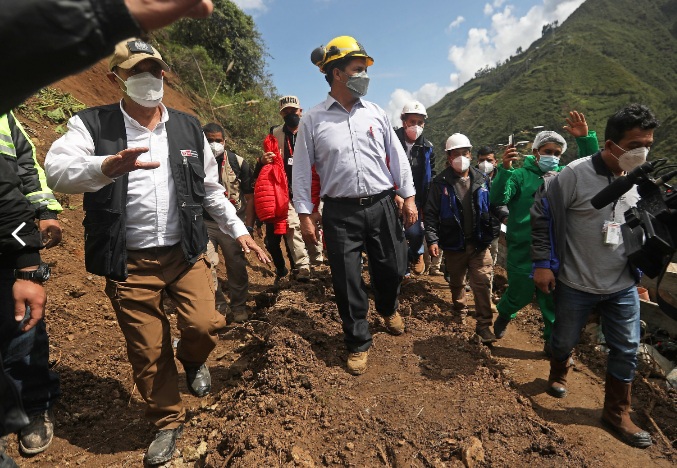 PERÚ: Presidente Castillo en Pataz: nuestra prioridad en este momento es el rescate de las personas