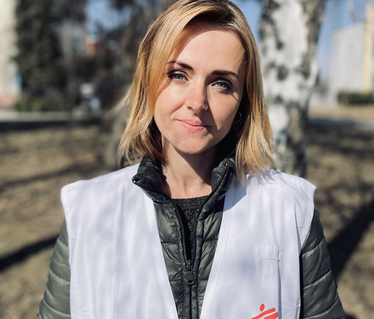 Marta Wnorowska, coordinadora de MSF en la frontera entre Eslovaquia y Ucrania 