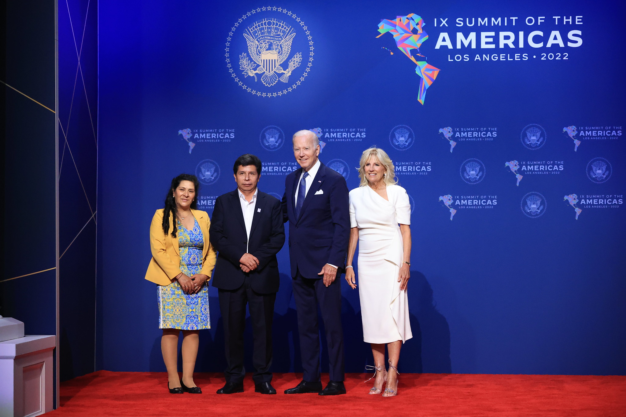 Presidente Humala Pedro Castillo fue recibido por el presidente de Estados Unidos Joe Biden en la IX Cumbre de las Américas