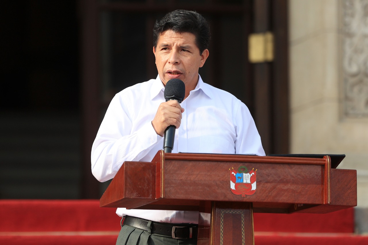 Presidente Pedro Castillo lidera ceremonia por tercer año de funcionamiento del COEN en Chorrillos