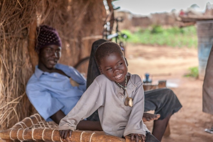 Vacunación contra el neumococo en el campo de Yida, Sudán.