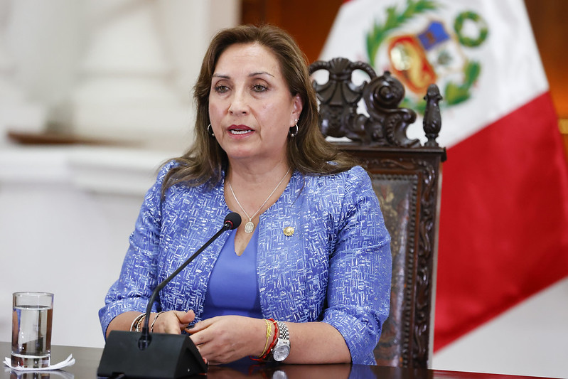 Presidenta Boluarte: Situación en el Perú se puede resolver con paz, diálogo y elecciones democráticas