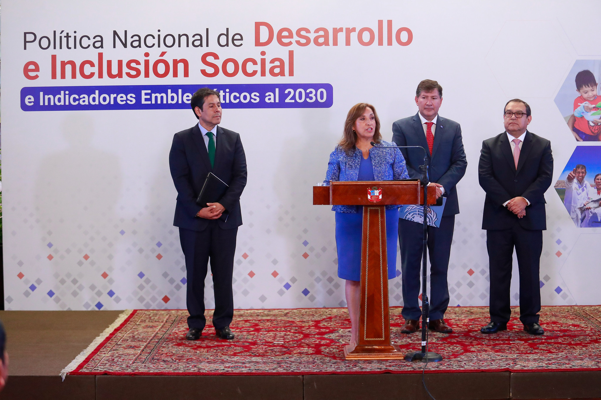 Presidenta Boluarte participó en el lanzamiento de la Política Nacional de Desarrollo e Inclusión Social al 2023