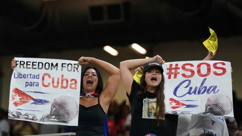Selección cubana de béisbol encuentra ira y apoyo en Miami