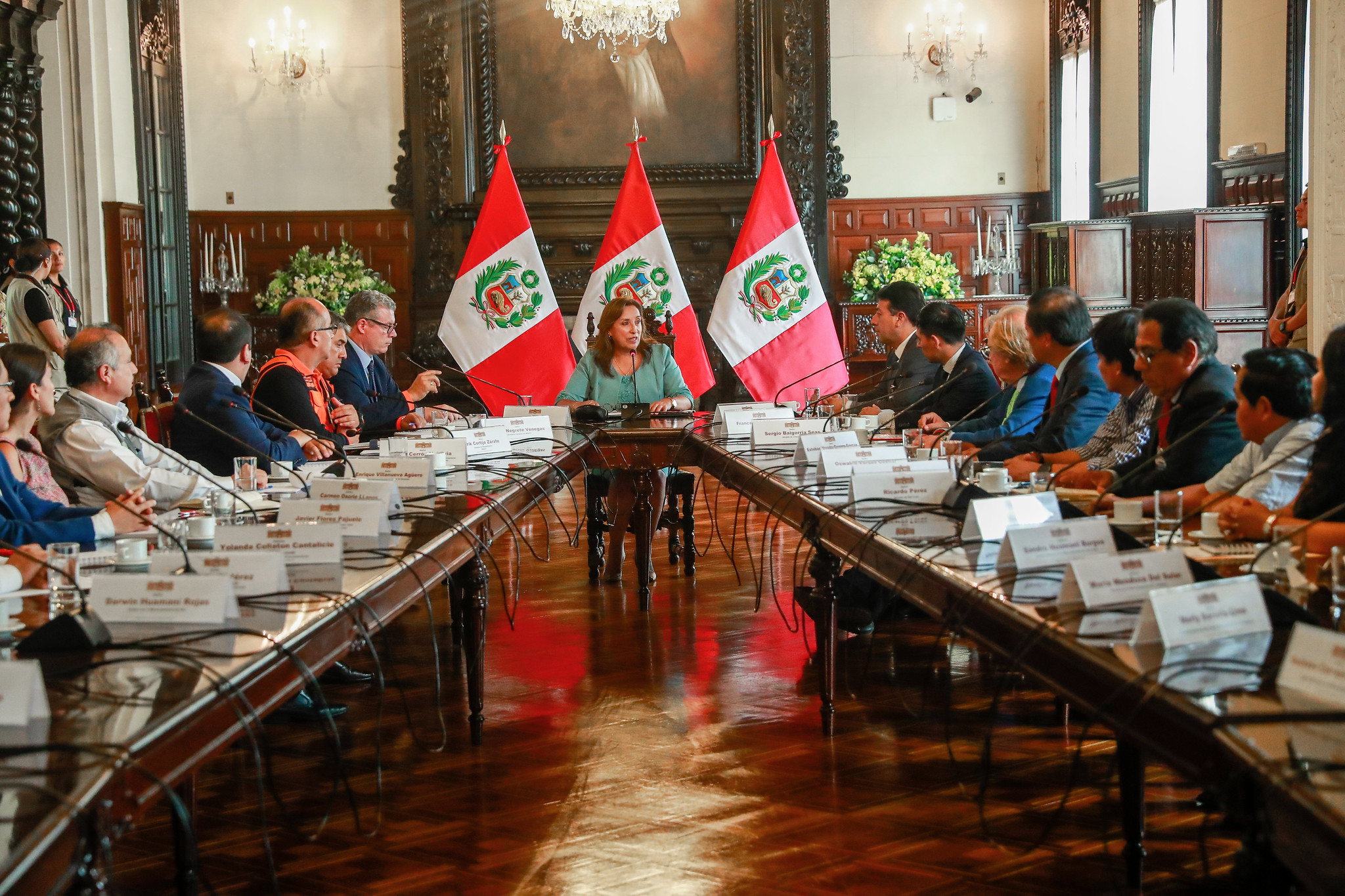 PERÚ: Presidenta Boluarte se reunió con alcaldes de la Mancomunidad Lima Este para agilizar la atención de las emergencias a causa de lluvias