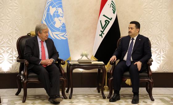 El Secretario General subraya su compromiso con Iraq en su primera visita en seis años