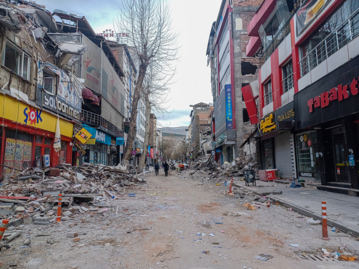 La ciudad de Malatya, en el centro sur de Turquía, fue gravemente afectada por los terremotos de febrero de 2023.