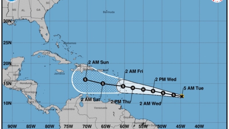 Tormenta tropical Bret se fortalece en marcha hacia las Antillas Menores