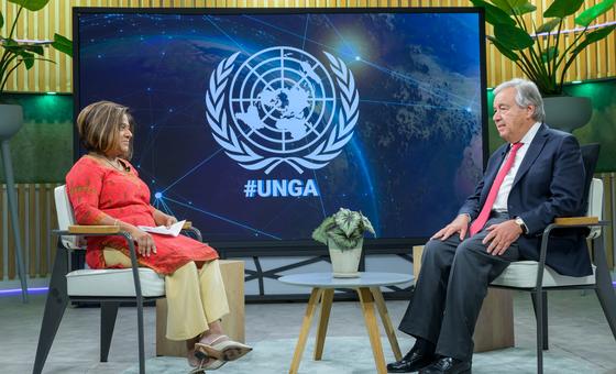 UNGA78: Guterres resta importancia a la ausencia de líderes clave y dice a los países que cumplan sus promesas sobre clima y desarrollo