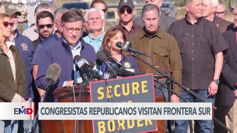 Congresistas republicanos visitan la frontera en Eagle Pass, Texas