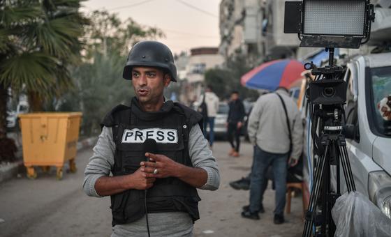 Periodistas palestinos galardonados con el máximo premio de libertad de prensa